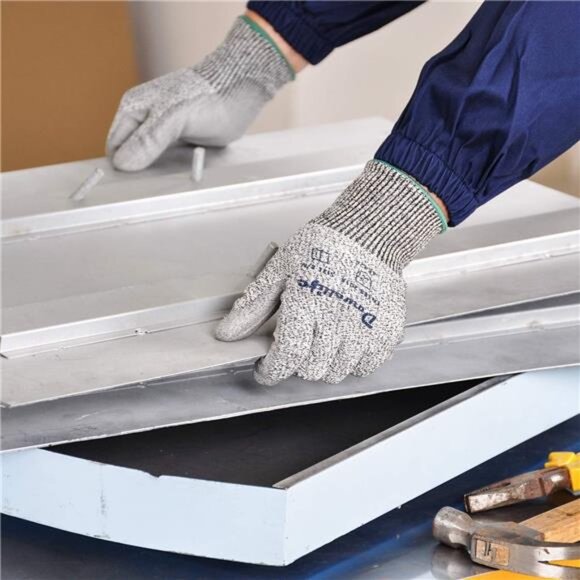 Dowellife Working Gloves for Men and Women, Cut Resistant Work Gloves - Picture 5 of 8